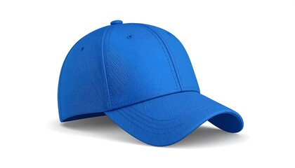 Fototapeta premium Blue baseball cap, 3D rendering
