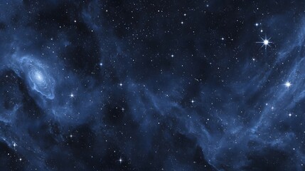 Fototapeta premium Deep space nebula filled with glowing stars.