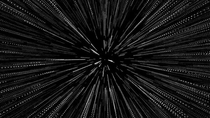 Warp speed effect. Accelerated flight through stars. Space jump. - Powered by Adobe