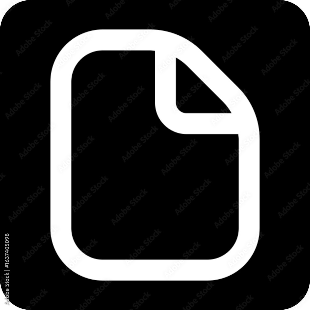 Poster simple file document icon for storage