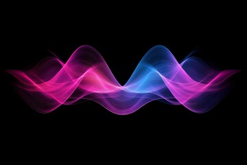 Abstract design with flowing lines of vibrant colors.