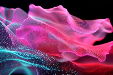 Abstract digital design with vibrant color gradients.