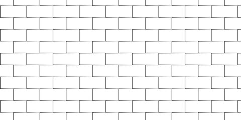 Fototapeta premium white brick wall texture and solid bricks seamless pattern background. 
