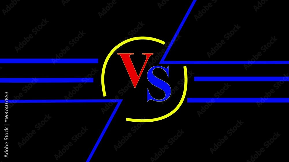 Poster perfect for highlighting comparisons in your projects.vs explore the contrast with our 4k video show