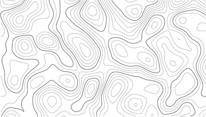 Topography white elevation contour pattern featuring seamless curved lines and grid overlays for nature graphics and geographic themes