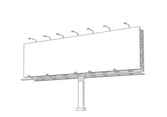 Obraz premium A billboard featuring lighting fixtures