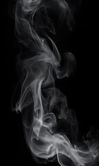 smoke isolated on black