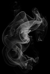 smoke on black