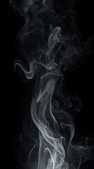 smoke on black background