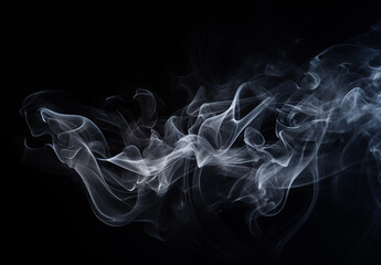 smoke on black background
