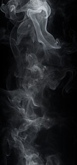 smoke on black background