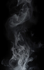 smoke on black