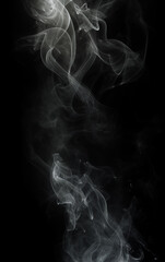 smoke on black background