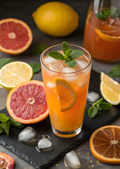  Citrus Fruit Juice with Mint