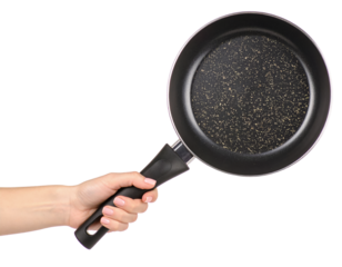 Frying pan black pan kitchenware cooking utensil