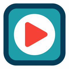 Video Play  vector illustration perfect for posters, icon, t-shirts, cards, wall art prints and ai design.