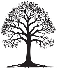 tree silhouette Vector | Minimalist & Trendy tree Silhouette Design | Unique & Stylish tree Artwork for Vector design