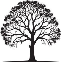 tree silhouette Vector | Minimalist & Trendy tree Silhouette Design | Unique & Stylish tree Artwork for Vector design