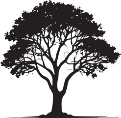 tree silhouette Vector | Minimalist & Trendy tree Silhouette Design | Unique & Stylish tree Artwork for Vector design