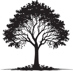 tree silhouette Vector | Minimalist & Trendy tree Silhouette Design | Unique & Stylish tree Artwork for Vector design