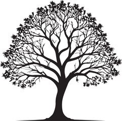 tree silhouette Vector | Minimalist & Trendy tree Silhouette Design | Unique & Stylish tree Artwork for Vector design