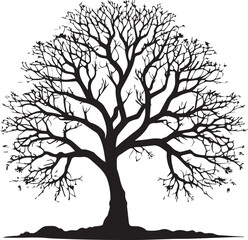 tree silhouette Vector | Minimalist & Trendy tree Silhouette Design | Unique & Stylish tree Artwork for Vector design