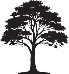 tree silhouette Vector | Minimalist & Trendy tree Silhouette Design | Unique & Stylish tree Artwork for Vector design