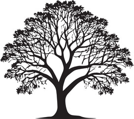 tree silhouette Vector | Minimalist & Trendy tree Silhouette Design | Unique & Stylish tree Artwork for Vector design