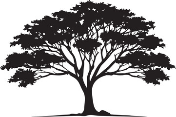 tree silhouette Vector | Minimalist & Trendy tree Silhouette Design | Unique & Stylish tree Artwork for Vector design
