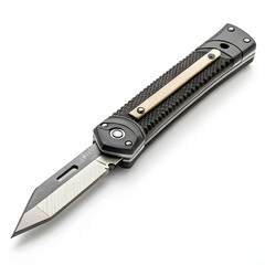 Obraz premium Precision utility knife with a sleek design and textured handle for various cutting tasks