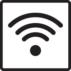 Vector illustration of a WI-FI icon
