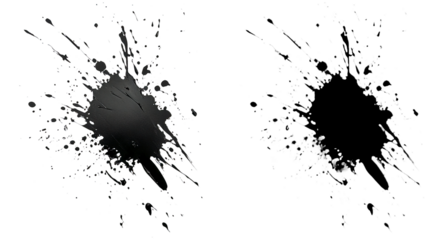 PNG a splash of water on a black background with a transparent background