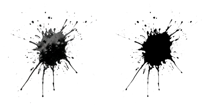 PNG drops of water on a black background with a transparent background - Powered by Adobe
