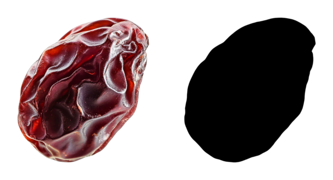 PNG a heart shaped piece of meat on a black background with a transparent background - Powered by Adobe