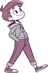 Portrait of a Handsome Boy with Bright Smile. Young Handsome Boy Illustration for Lifestyle Projects. Realistic Handsome Boy Artwork with Natural Expression. Charming Handsome Boy Design for Family