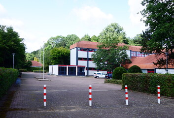 Modern High School in the Town Visselhövede, Lower Saxony