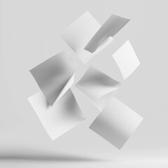 Fototapeta premium vector illustration of a white paper