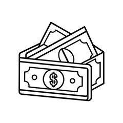 Money line art