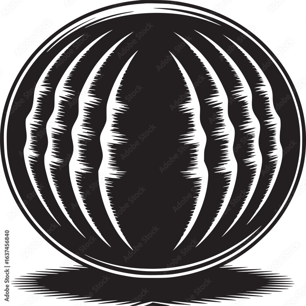 Poster bold monochrome graphic element for modern design projects with a striking abstract form