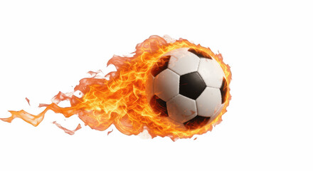 fiery soccer ball cutout,  soccer flame, hot soccer ball, sports fire, soccer isolated, cutout, transparent background, PNG, soccer with flames