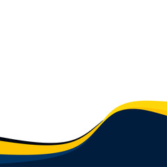 A minimalist, abstract background featuring multiple wavy lines and a solid shape in blue and yellow. Perfect for presentations and modern designs.