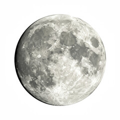 full moon isolated on transparent background