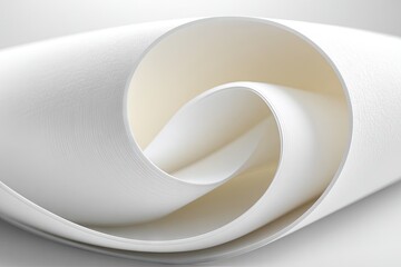 Abstract close-up of folded white paper