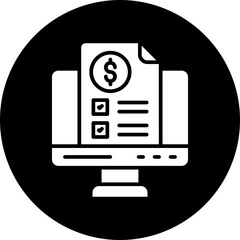 Fototapeta premium Invoice Icon