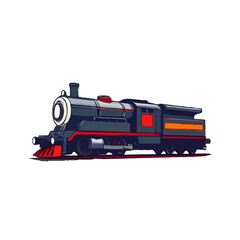 Fototapeta premium Detailed Steam Locomotive Train