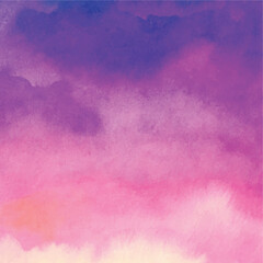 Sunset Watercolor Background Warm and Vibrant Artistic Texture