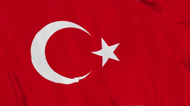 flag of turkey waving. Turkey waving flag. National 3d Turkish flag waving. flag of turkey