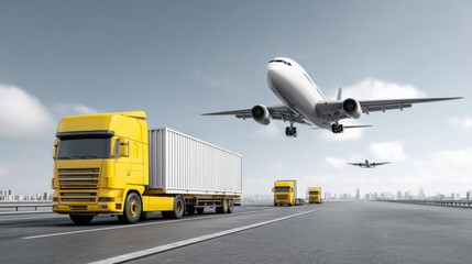 Global Logistics and Supply Chain: Air Freight and Truck Transportation for International Delivery
