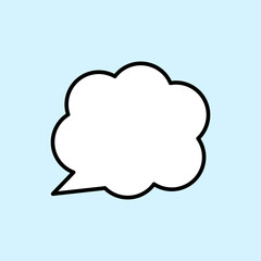 シンプルデザインふきだしイラスト⭐︎