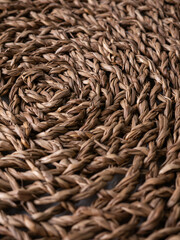 rattan weave, Wicker straw classic pattern background.
